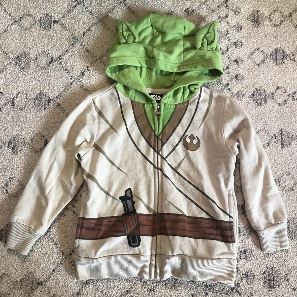 Toddler 3T Unisex Star Wars Yoda Costume Sweatshirt